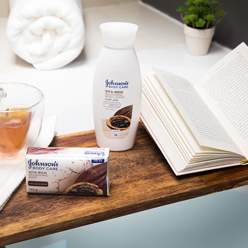 لبشرة صحية وأكثر نعومة.. اليكِ Vita-Rich بخلاصة زبدة الكاكاو من ®Johnson's