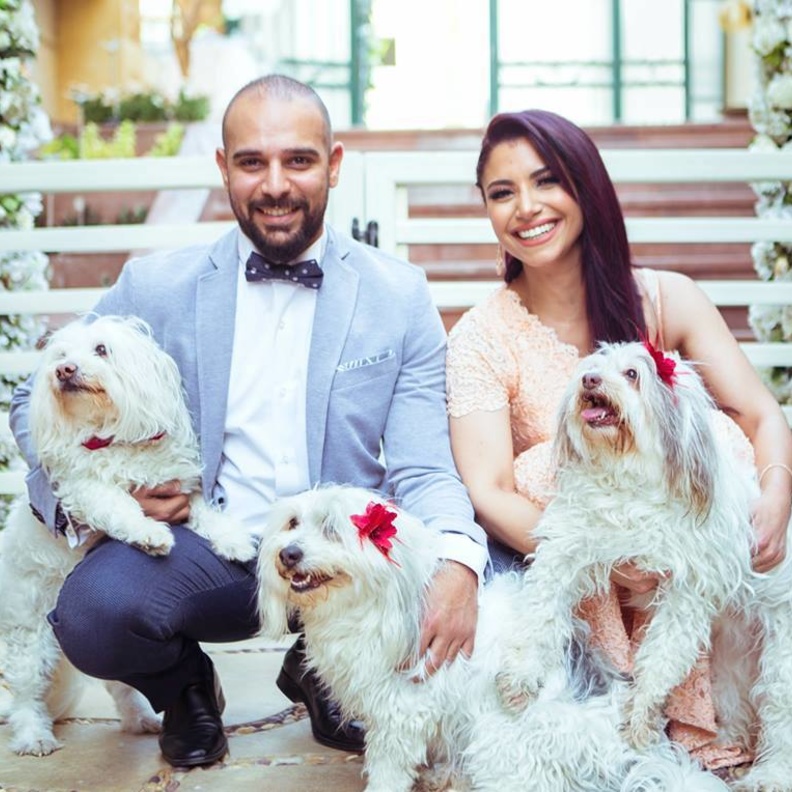 نسمة محجوب خلال حفل خطوبتها