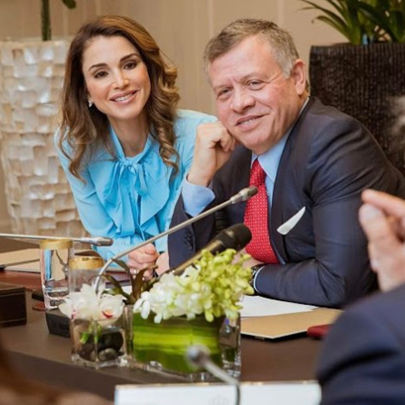 الملك عبد الله الثاني والملكة رانيا