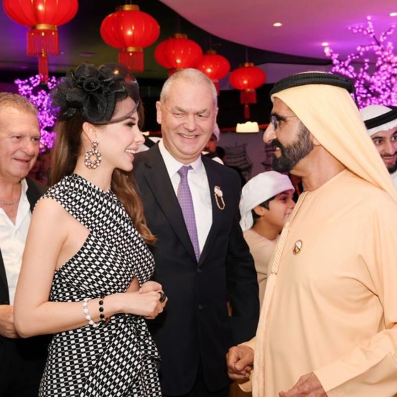 نانسي عجرم تقابل الشيخ محمد بن راشد