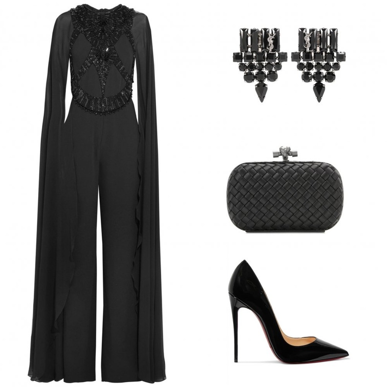 اطلالة بالجمبسوت الفوشيا للسهرات المسائية.