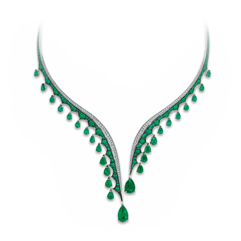 قلادات فخمة و راقية للعروس من دار هاري وينستون Harry Winston