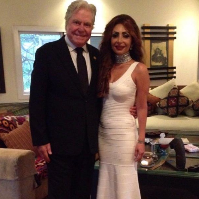 حسين فهمي ورنا القصيبي