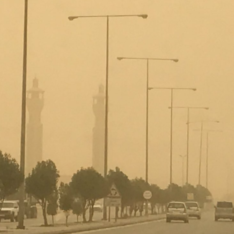 الغبار في عنيزة