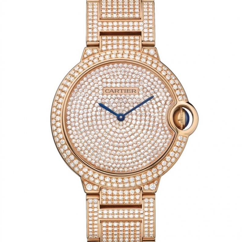 ساعة فان كليف آند أربلز من الذهب الوردي والماس