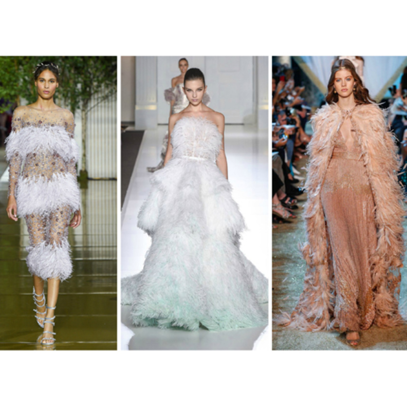 المخمل كما شاهدناه لدى كل من ايلي صعب، ديور، زهير مراد، وجان بول غوتييه