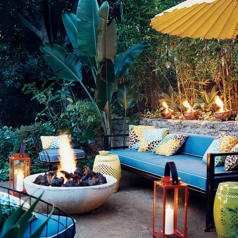 فوانيس للإضاءة كديكور حدائق منزلية مميزة.