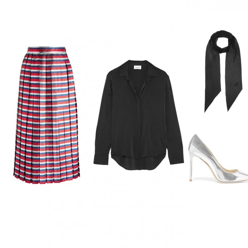 Rockins وشاح باللون الأسود من