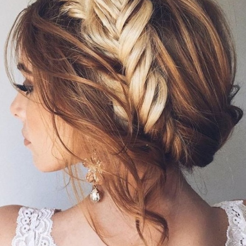 تسريحة شعر منسدل للعروس