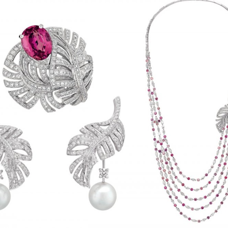 طقم من مجموعة Plume De Chanel