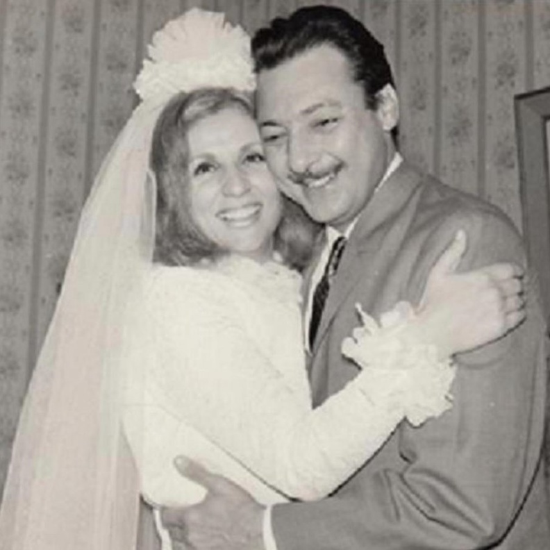 طرحة شادية بفستان الزفاف