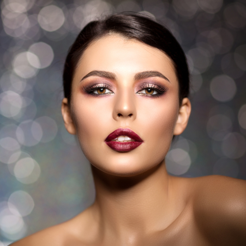 عند وضع المكياج المائي يجب اختيار الألوان المائية في ظل العيون