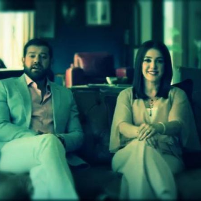 عمرو يوسف وكندة علوش في إعلان تليفزيوني