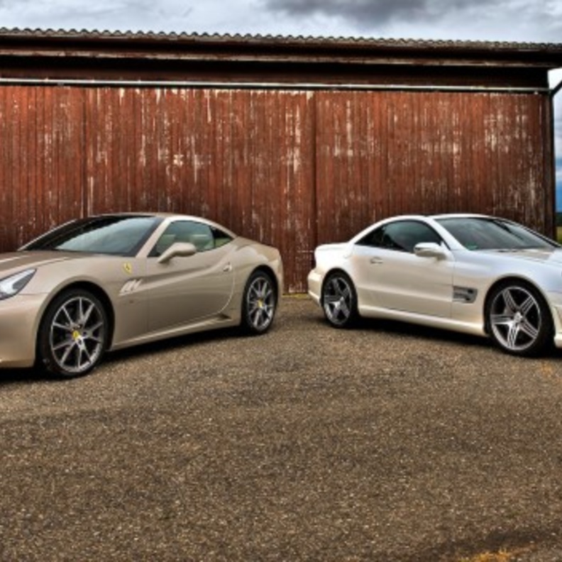 أغلى حادث بين فيراري و مرسيدس