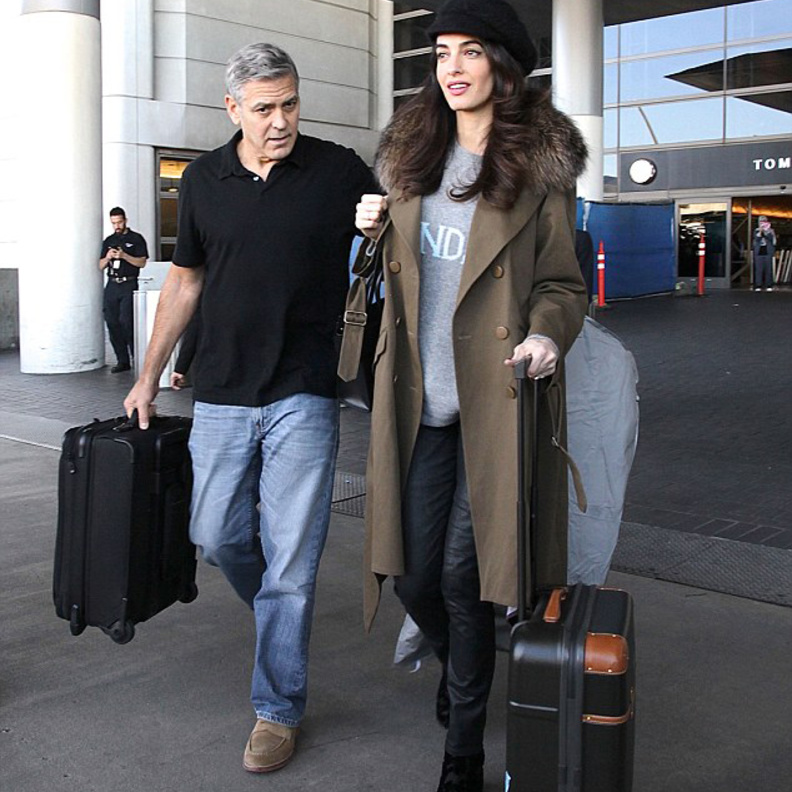 أمل كلوني ‏Amal Clooney‏ في اطلالتها الاخيرة برفقة زوجها جورج كلوني