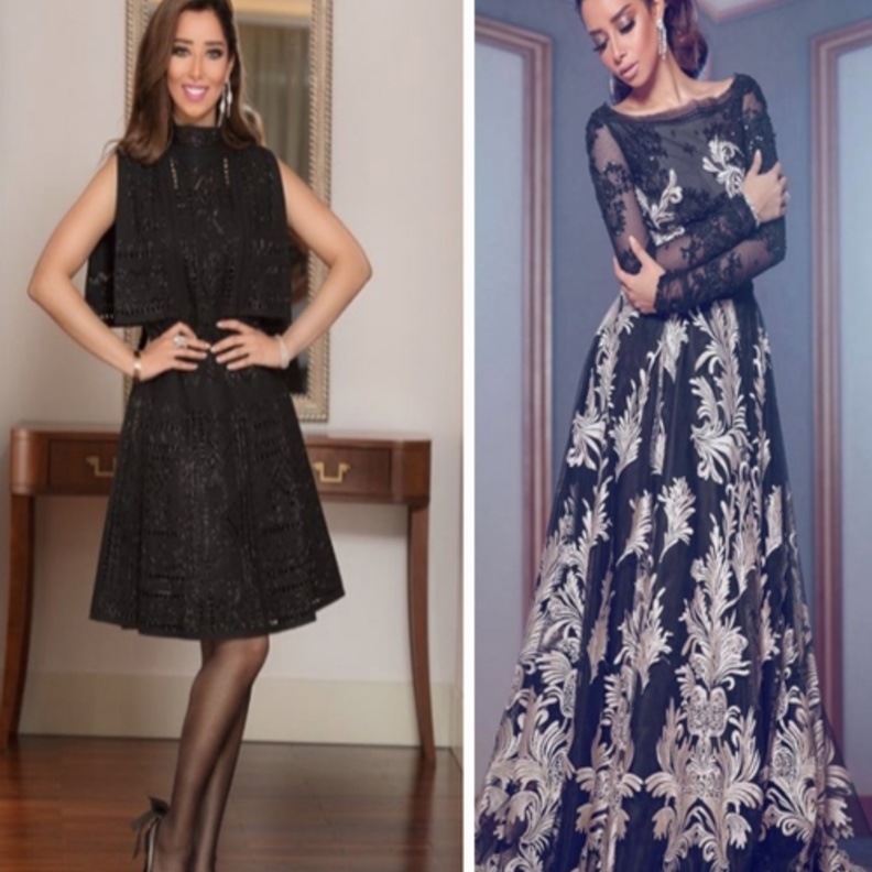 أناقة بلقيس فتحي في فساتين السهرة باللون الأسود