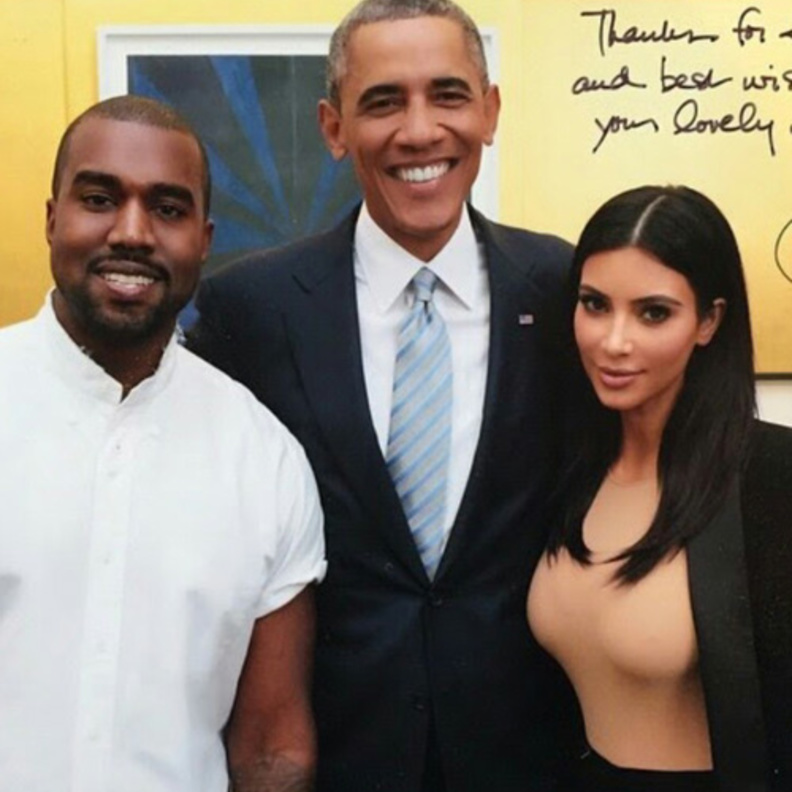 دعم كيم وكاني لاوباما