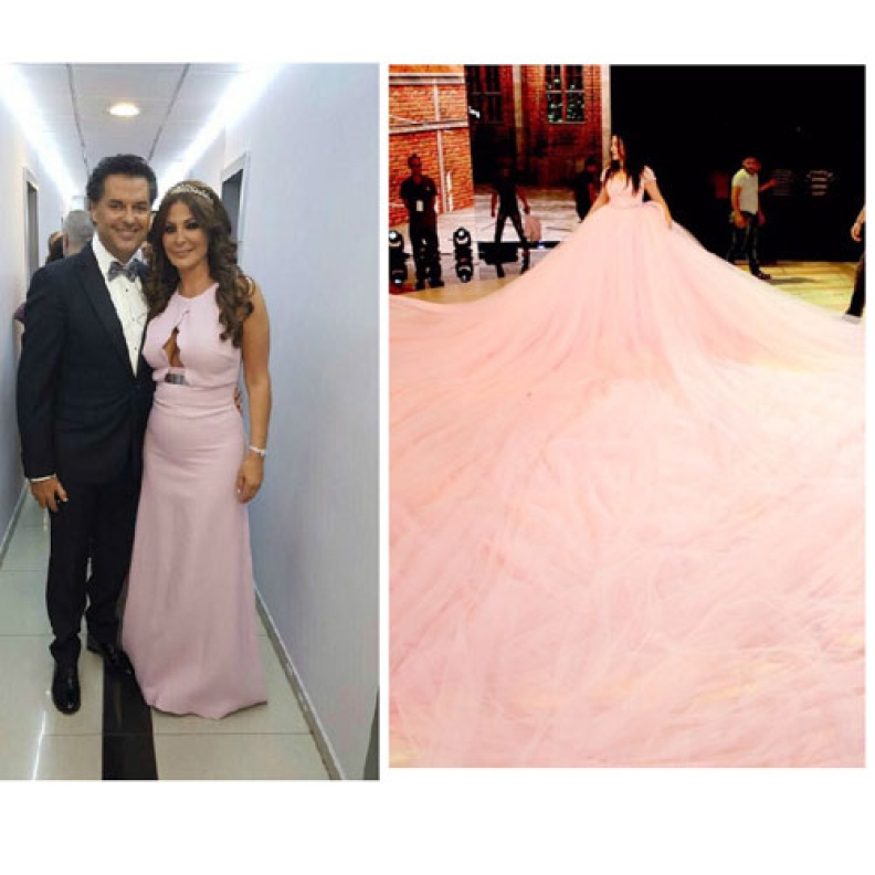  دنيا غانم في فستان من إيلي صعب