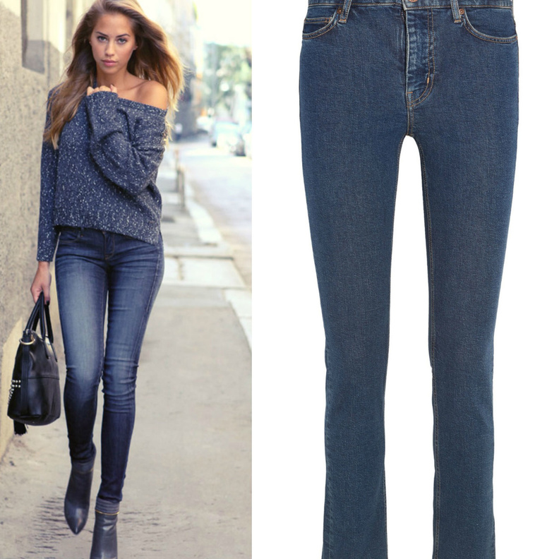 اختاري بنطلون الجينز بالقصة الملائمة لك لاطلاة أكثر نحافة