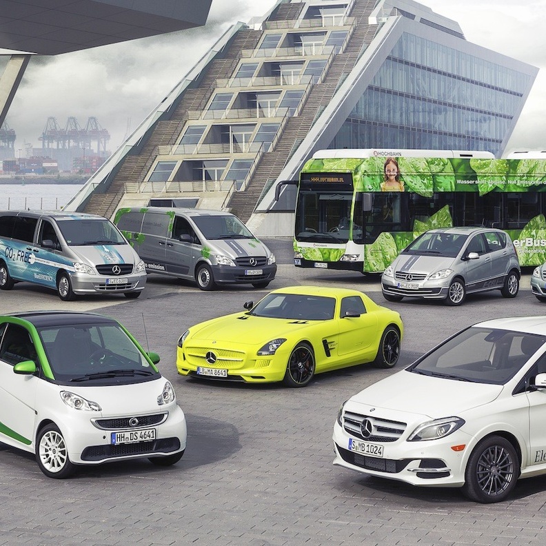 اسطول جديد من سيارات مرسيدس الكهربائية