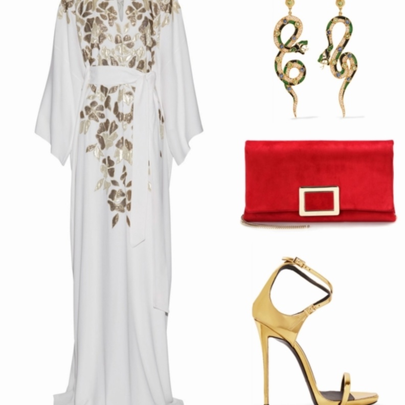 اطلالة في الجلابية الخضراء بمناسبة اليوم الوطني الاماراتي