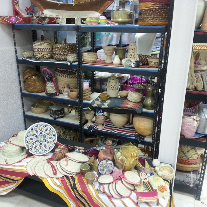 من الصفوف الخاصة في المرسم 