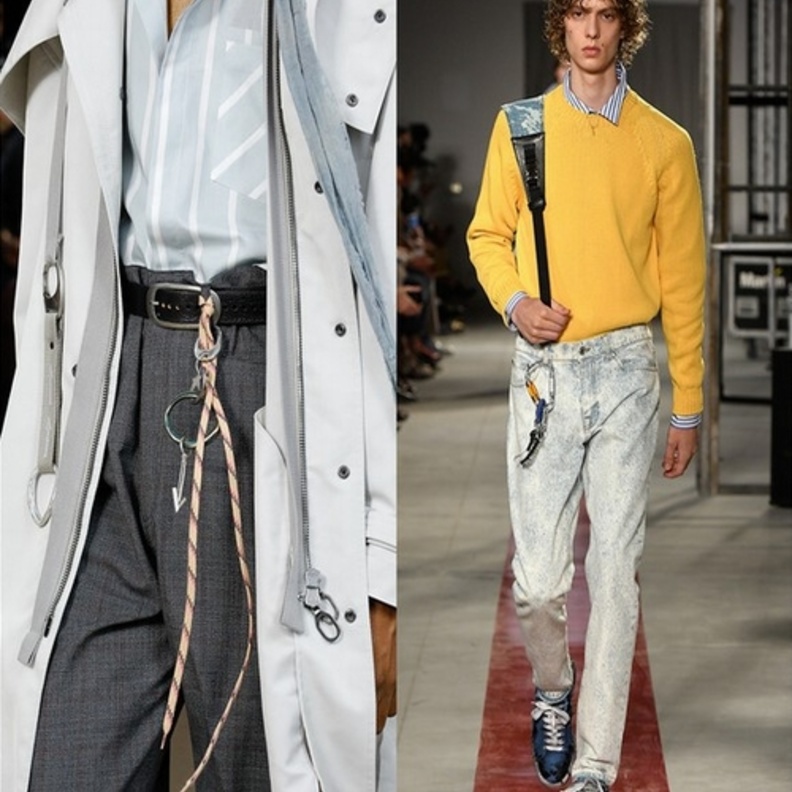 اكسسوار الحبل من لانفان (يسار) ومن MSGM (يمين)