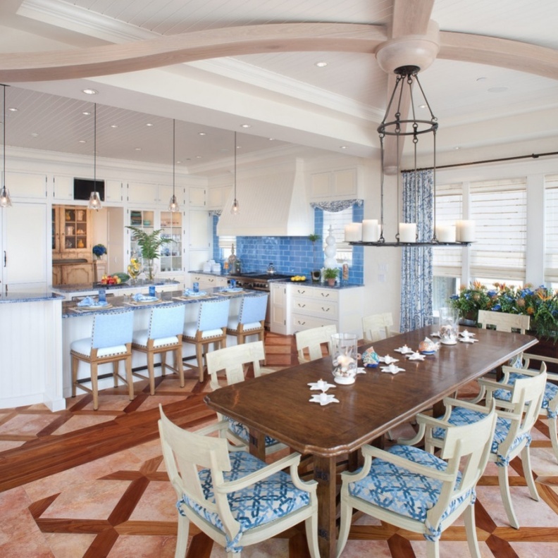  الأزرق في المطابخ .. هدوء أنيق