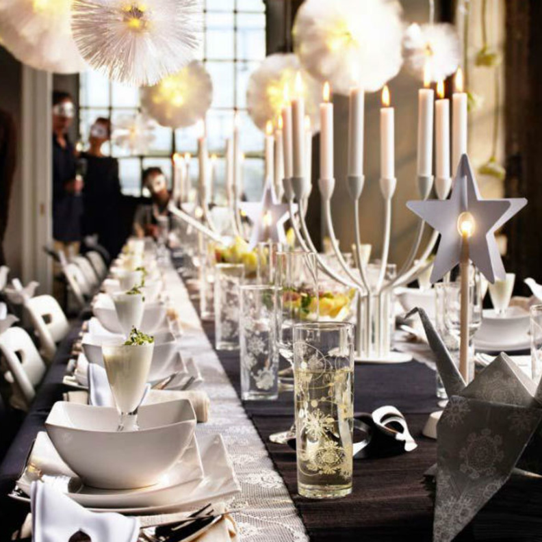 الأقنعة و ديكورات من تشكيلات الأوريغامي لمائدة إحتفالات رأس السنة  2017