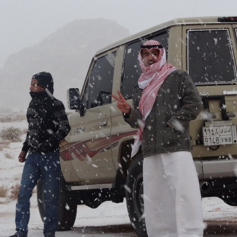 تجمد المياه في شمال المملكة