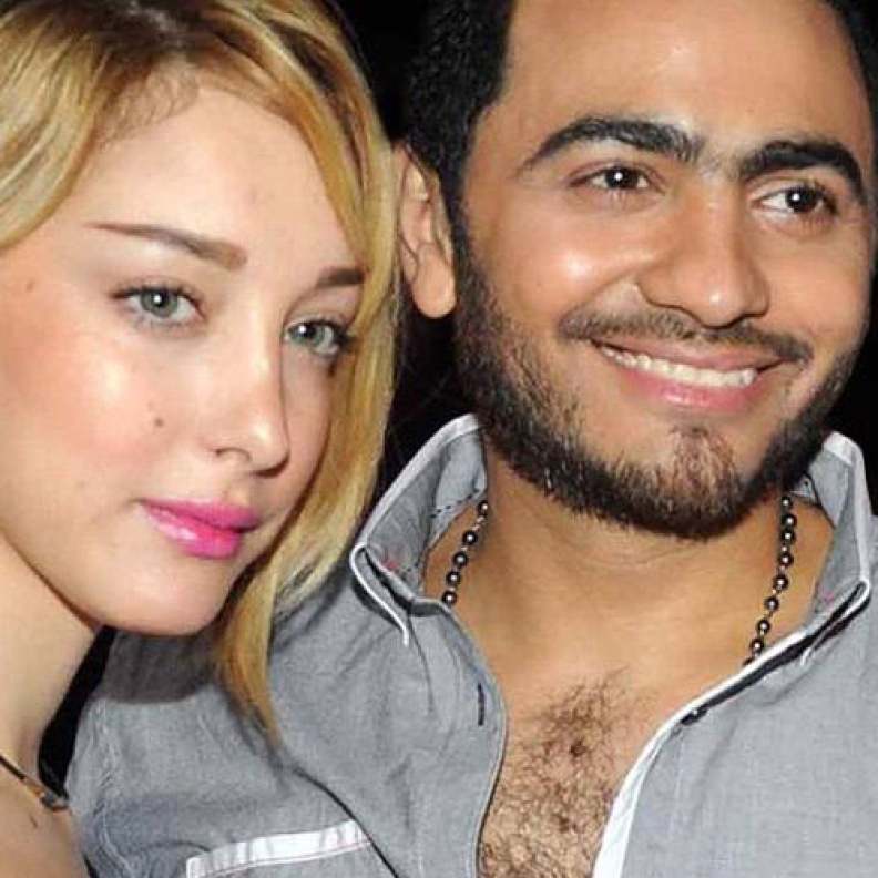 من اجواء ميلاد تاليا ابنة تامر وبسمة