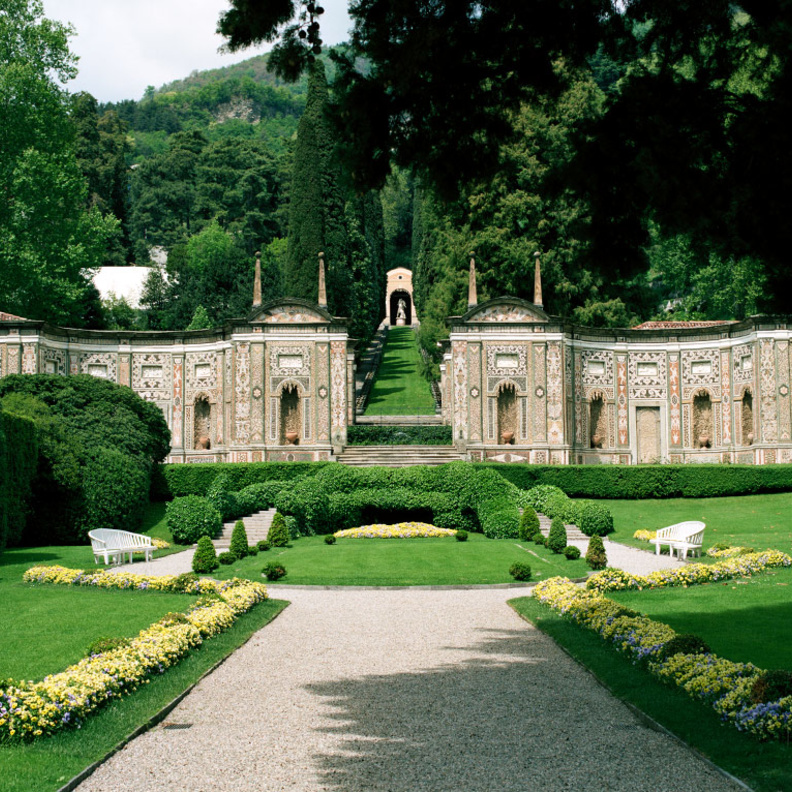 الحدائق في فندق Villa d'Este