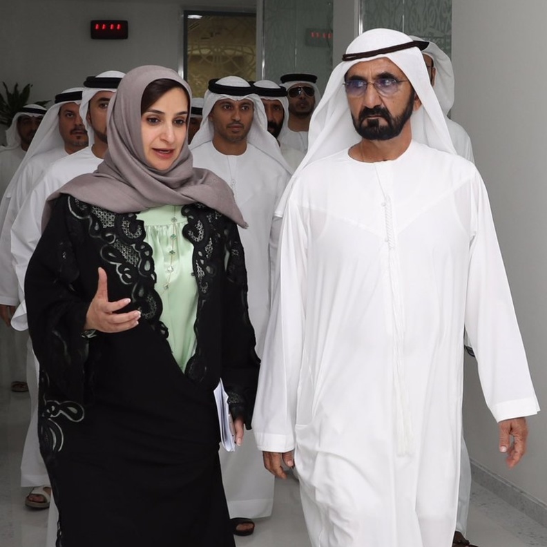 الشيخ محمد بن راشد و جميله المهيري