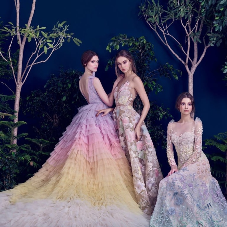 فستان مرهف للخطوبة من مجموعة حمدة الفهيم