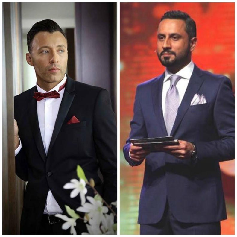 عمرو يوسف ببدلة التوكسيدو على البساط الأحمر