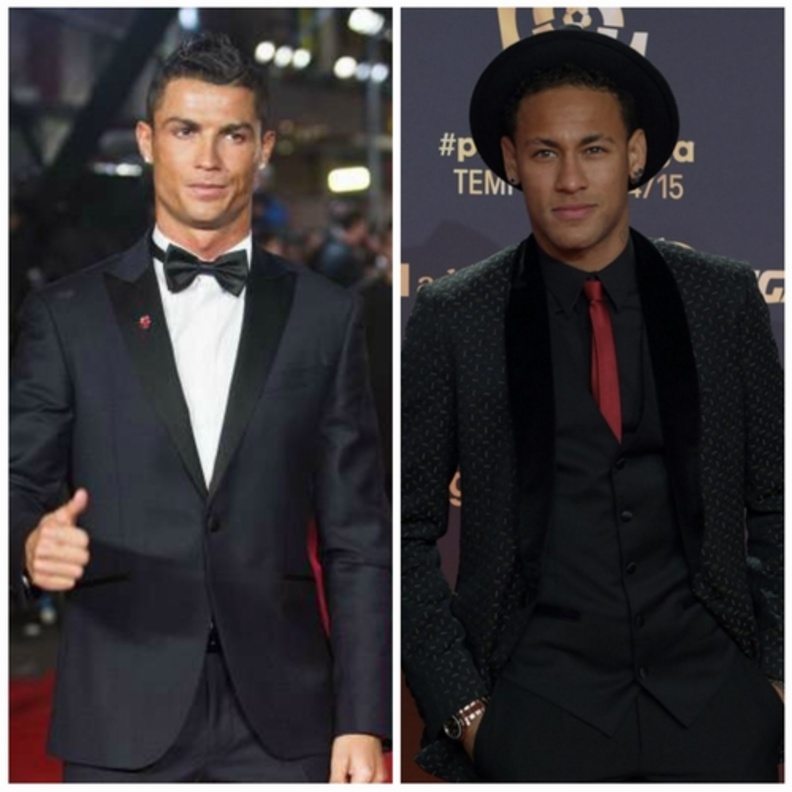 راموس بالبنطلون الاحمر مع بليزر وربطة عنق