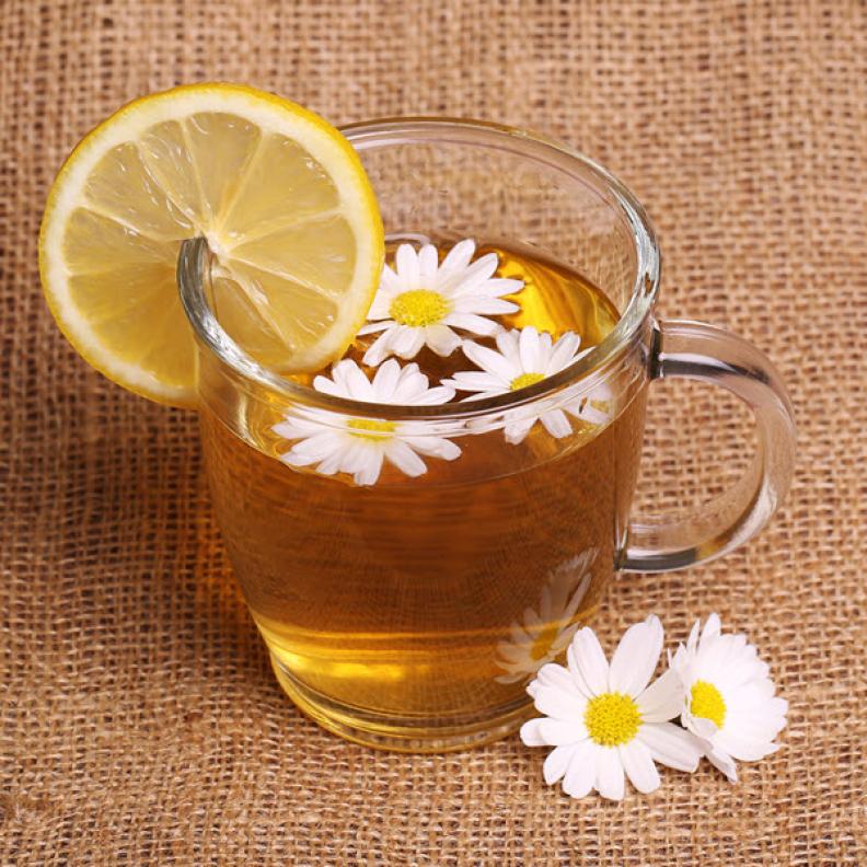 الليمون مع زهر البابونج