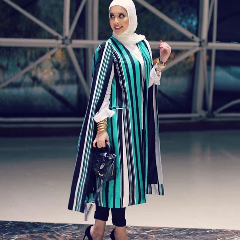 الملابس المقلمة بخطوط رفيعة ستزيدك طولا و رشاقة 