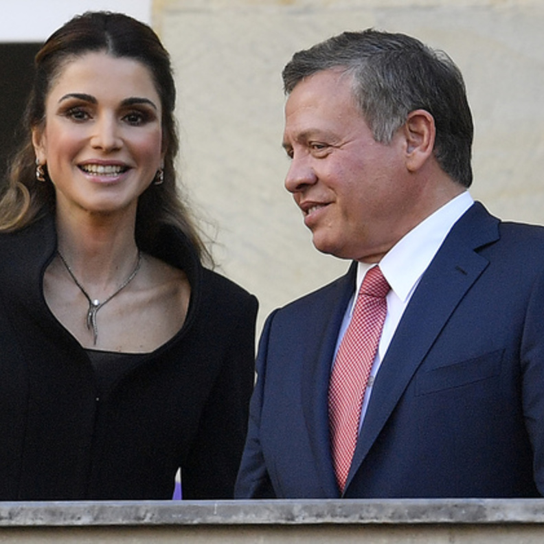 ملكا الاردن يرحبون بالاستقبال الهائل