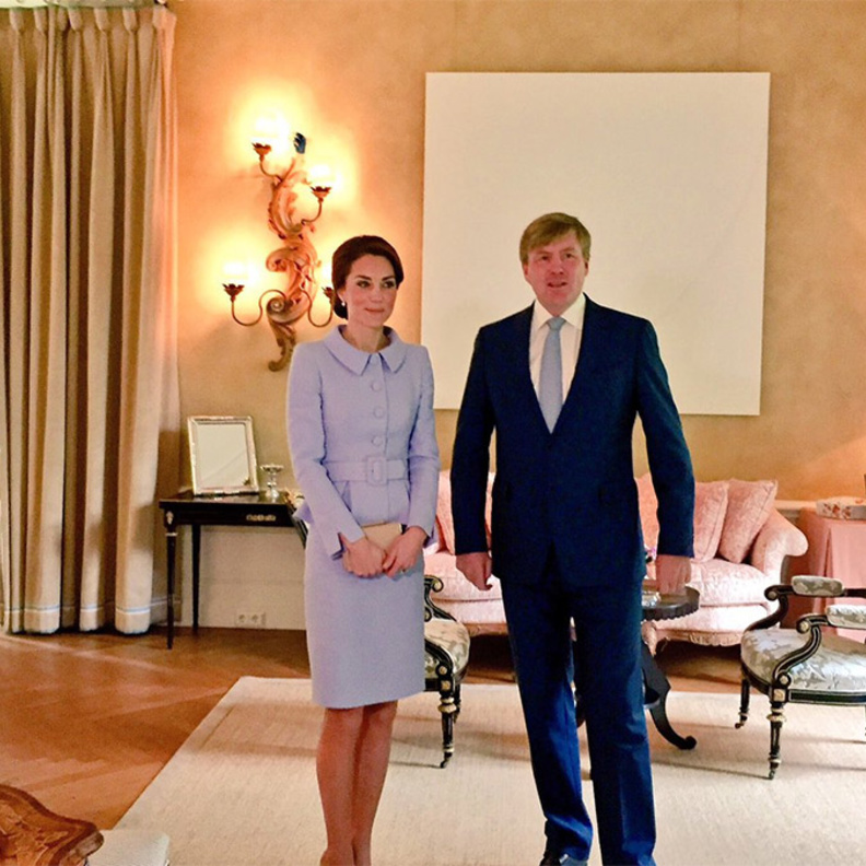 الملك فيليب ملك هولندا والدوقه كيت