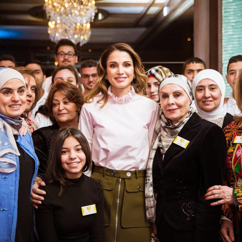الملكة رانيا في معرض ابداع اكسبو 2017