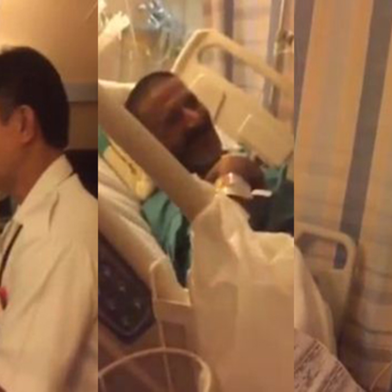 الممرض الآسيوي مع المريض