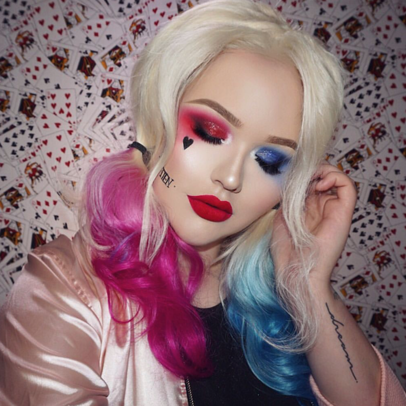 الميك اب ارتيست نكي توتوريالزNikkie  Tutorials بمكياج هالوين هارلي كوين Harley Quinn