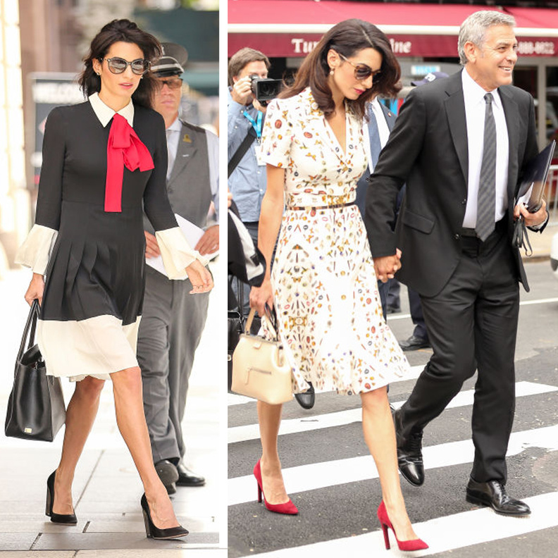 اناقة مميزة للجميلة امل كلوني