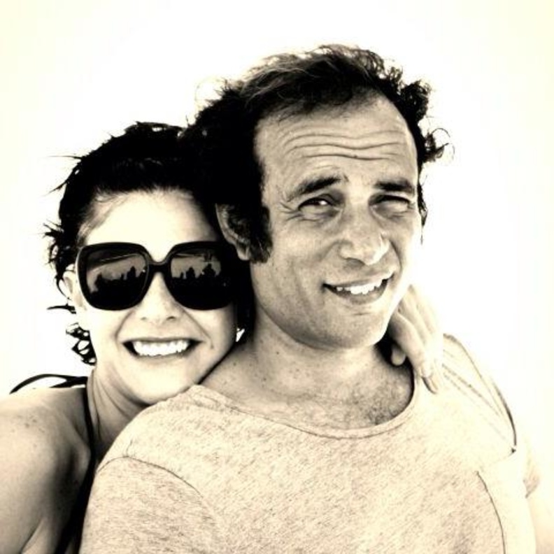 بسمة مع زوجها الدكتور عمرو حمزاوي