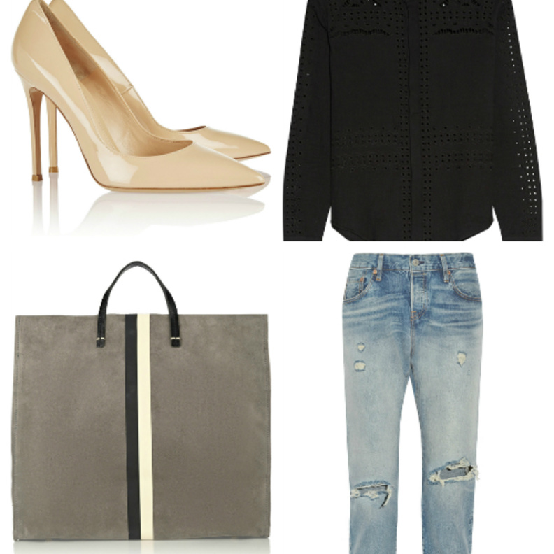 بنطال الجينز بقصة Boyfriend لإطلالة أنيقة