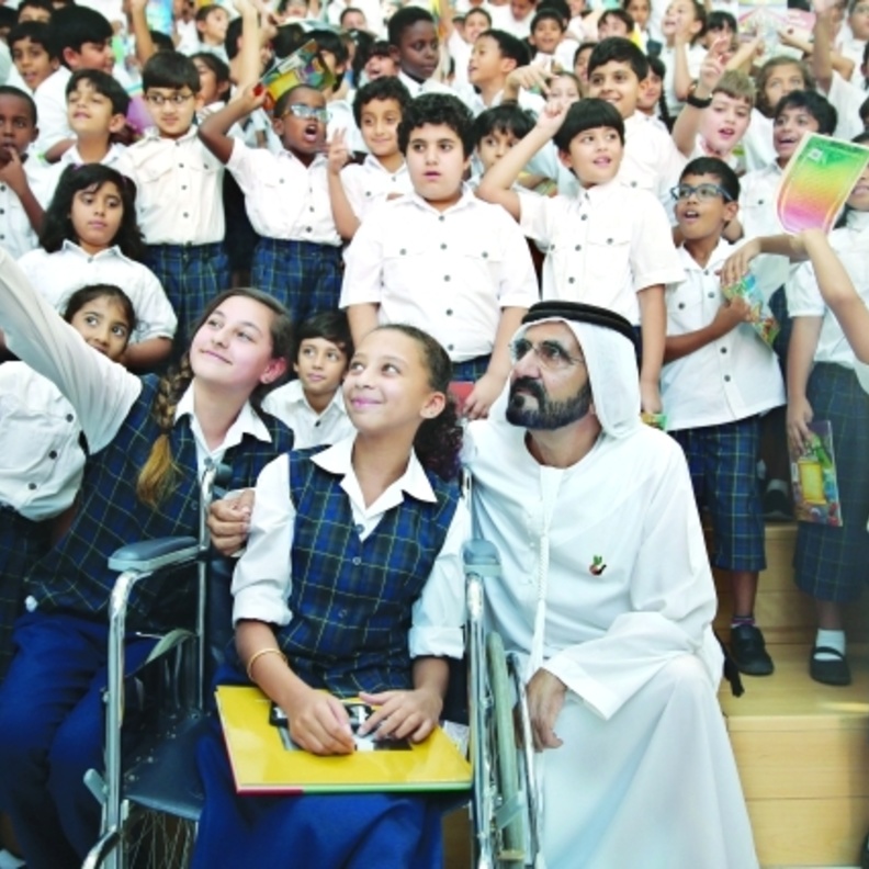 محمد بن راشد يطلق أكبر مشروع عربي لتشجيع القراءة لدى الطلاب