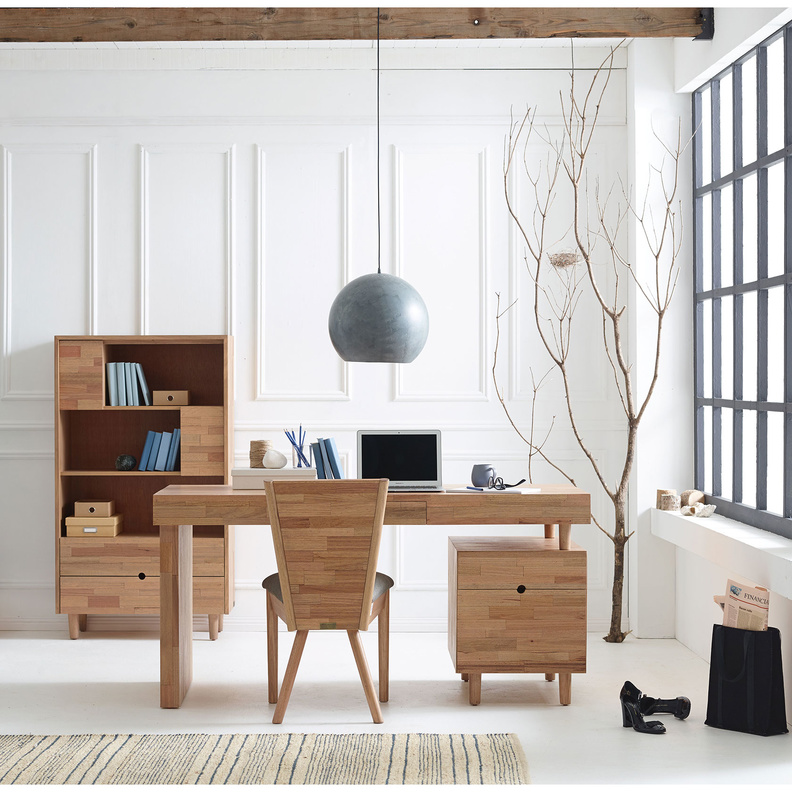 تصميم رائع من الخشب لأثاث غرفة المكتب 