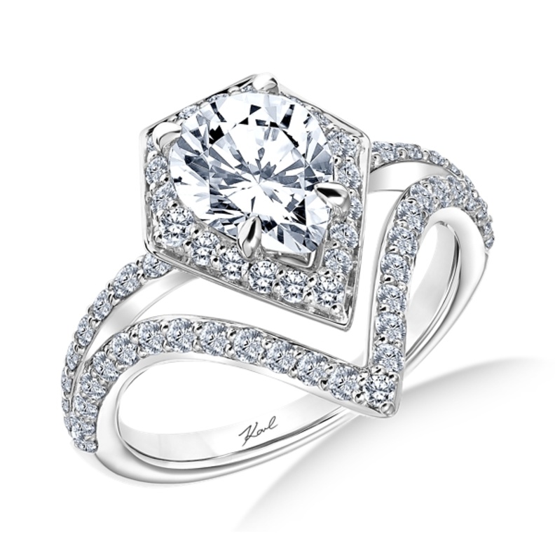 تصميم مبتكر لخاتم الخطوبة من كارل لاغرلفلد