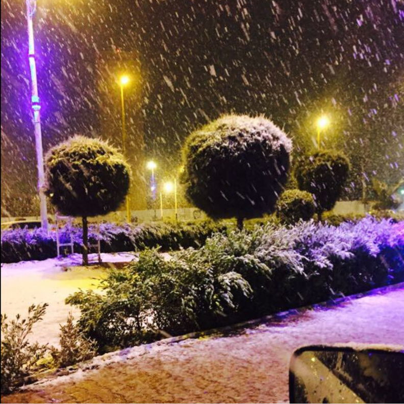 ثلوج مدينة طريف